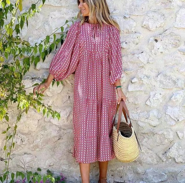 Lily – Women Floral Print Maxi Dress - Image 8