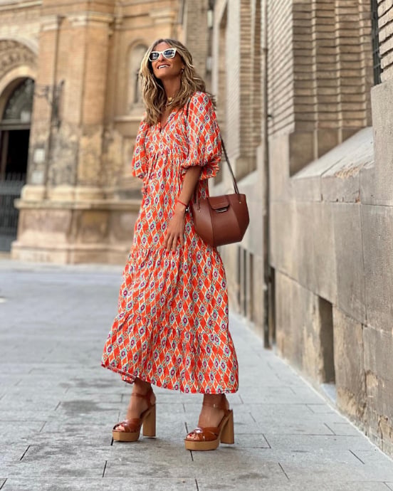 Lily – Women Floral Print Maxi Dress - Image 9