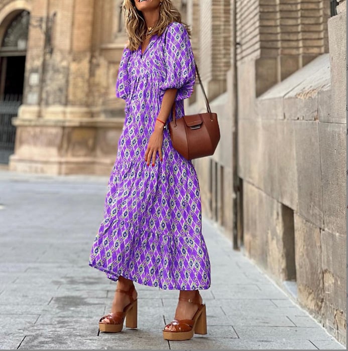 Lily – Women Floral Print Maxi Dress - Image 11