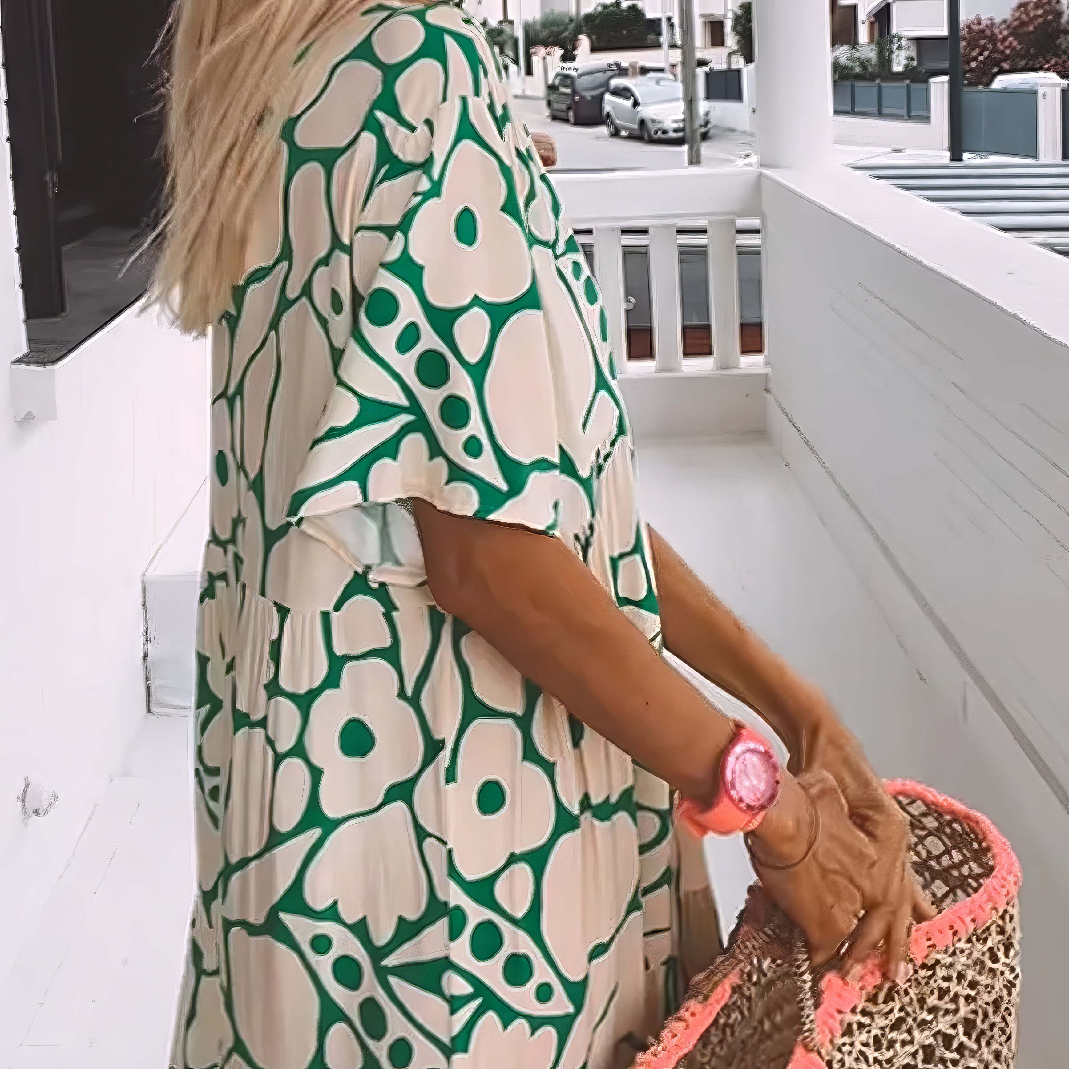 Elena – Women Floral Print Maxi Dress - Image 3