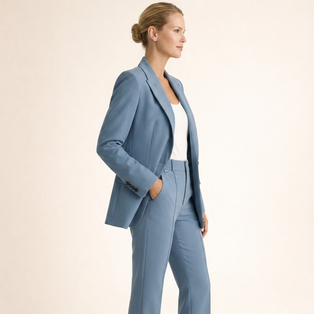 Two-piece set comprising a fitted ladies’ blazer and wide-leg trousers - J&B; - 11 - London-stylehouse.com