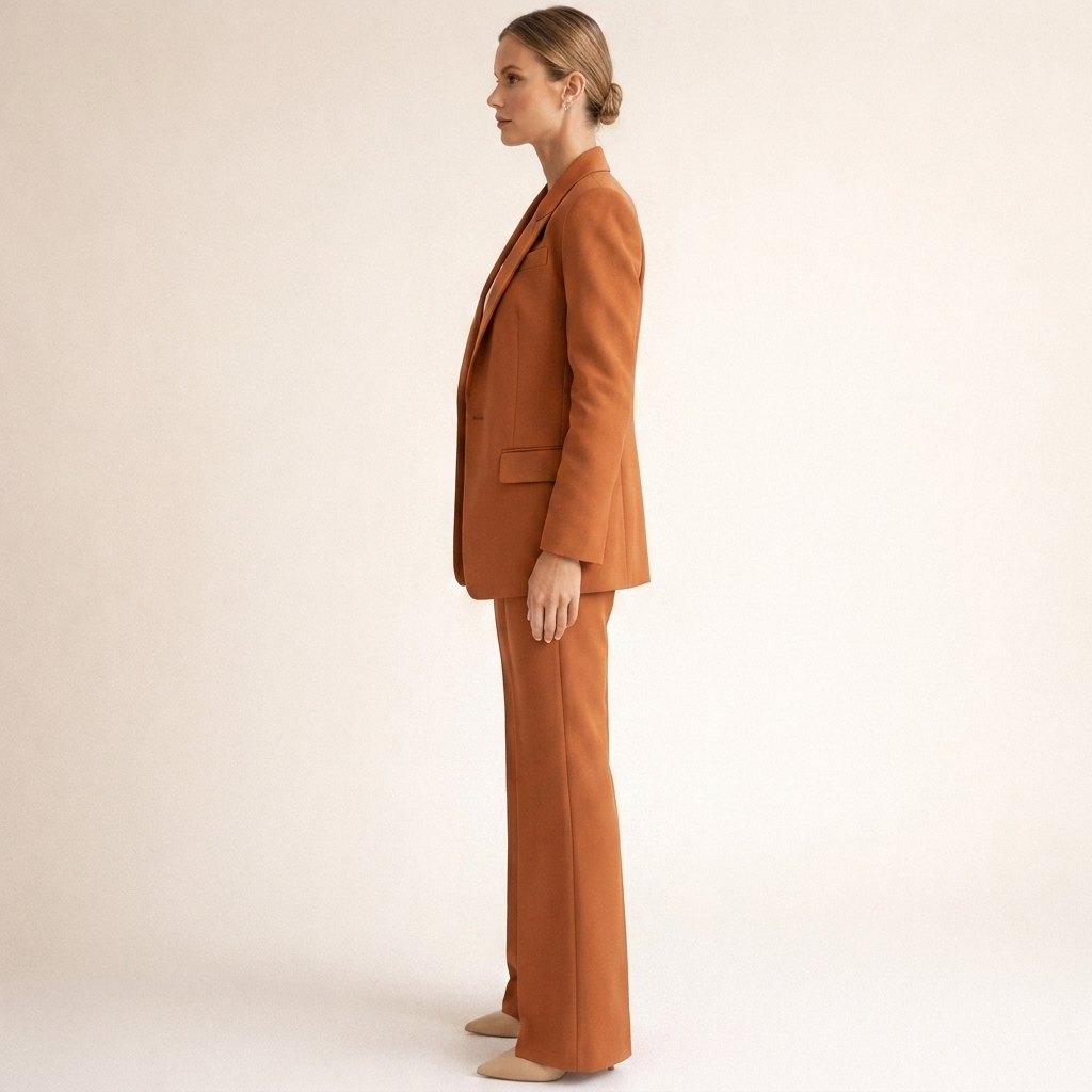 Two-piece set comprising a fitted ladies’ blazer and wide-leg trousers - J&B; - 18 - London-stylehouse.com