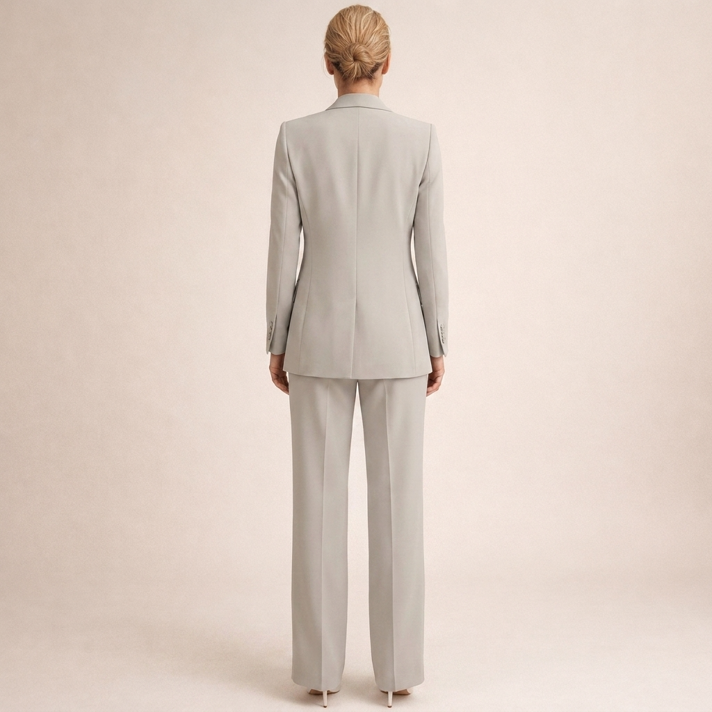 Two-piece set comprising a fitted ladies’ blazer and wide-leg trousers - J&B; - 9 - London-stylehouse.com