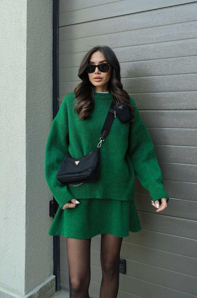 Elegantes Set aus Pullover und Rock – Zweiteiliges Strick-Set - 20 - Jasminaboutique.com